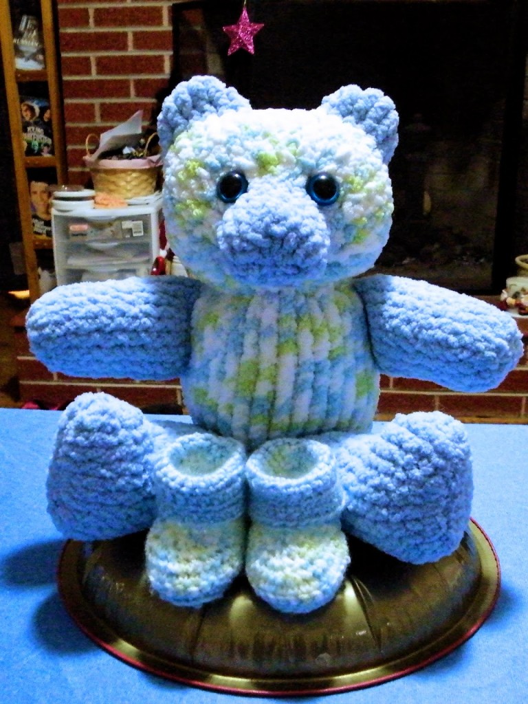 Large Teddy Bear Loom Knit FREE Pattern