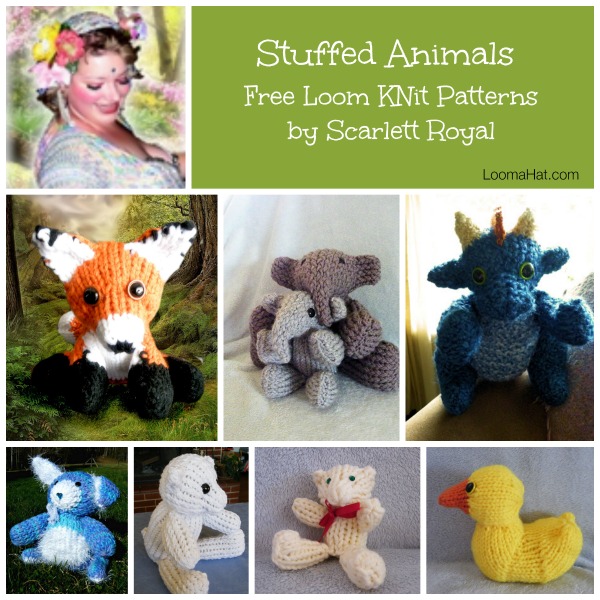 Loom-knit-Stuffed-Animals - LoomaHat.com