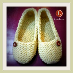 ladies Pattern Free Loom for Slippers  Ladies Knit slippers