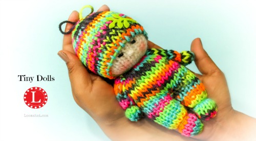 Loom Knit Tiny Dolls Video - LoomaHat.com