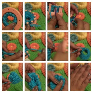 Loom Knit Flower