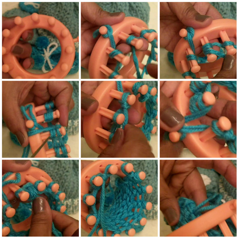 how to loom knit baby booties