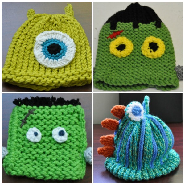 5 Little Monsters: Embellished Loom Knit Hats: Baby Bears