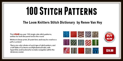 Basic and Advanced Loom Knit Stitch Reference Guide Set 