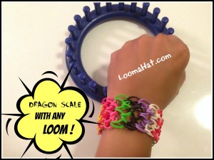 Rainbow Loom Dragon Scale Bracelet