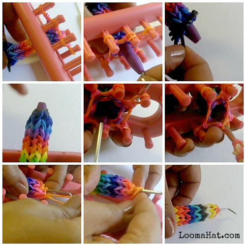 Perfect crochet hook grips with rainbow loom! Followed tutorial for pencil  grips from the parenting chann…