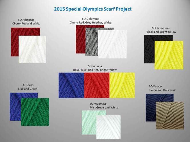 Special Olympics Scarf Project 