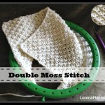 Double Moss Stitch on a Loom