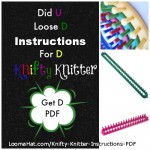 Knifty Knitter Instructions PDF for Round, Long and Rectangular Loom