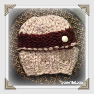 Loom Knit Newborn Hat