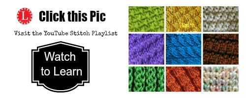 Loom Knit Stitches YouTube Call to Watch