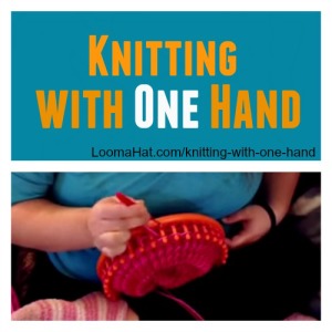 Knitting with one hand