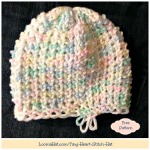 Tiny Heart Stitch Hat – FREE Pattern Child and Adults