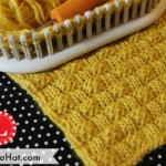 Basket Weave Stitch Pattern on a Loom