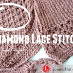 Diamond Lace Stitch on a Knitting Loom