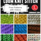Loom Knit Stitch Stitches