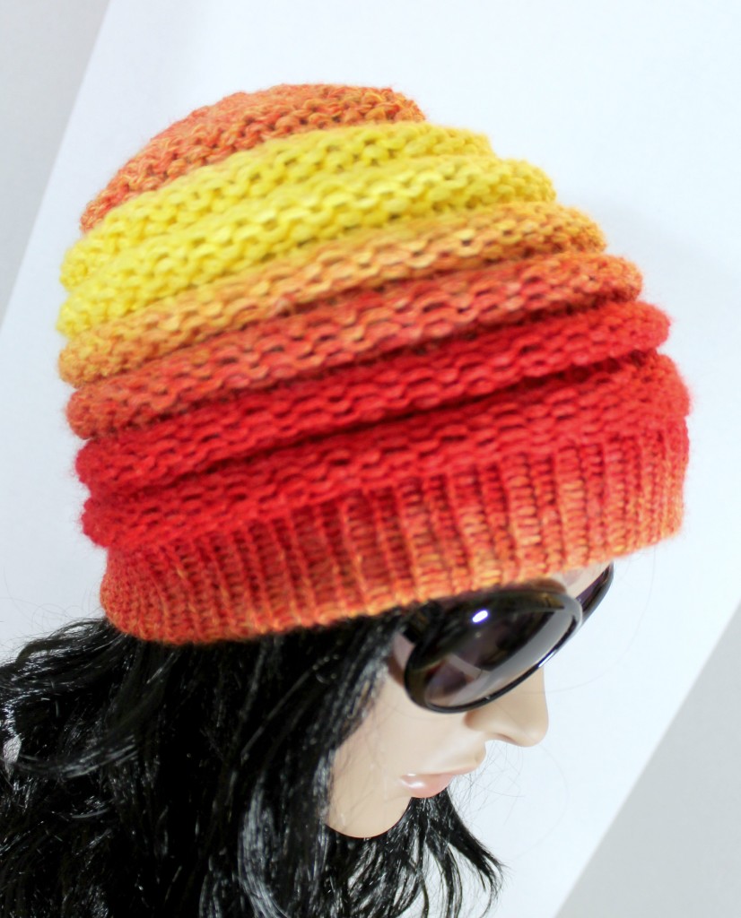 Ombre Beanie Pattern on the Knitting Loom