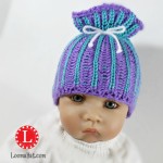 Loom Knit Brioche Paper Bag Hat