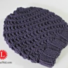 Spiral Hat loom knit slouchy