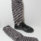 Loom knit sock boot