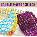 Double e-Wrap Knit Stitch