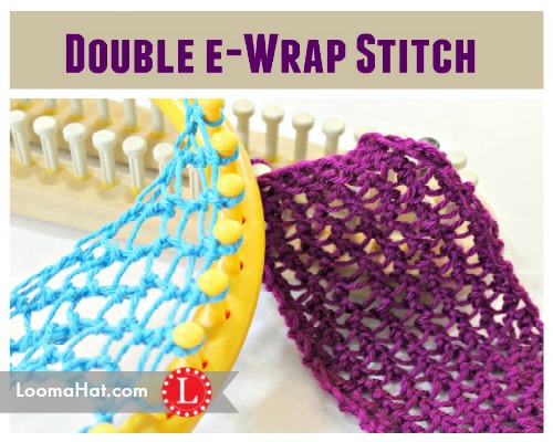 Double e-Wrap Knit Stitch