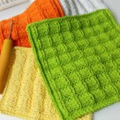 Waffle Stitch Washcloth