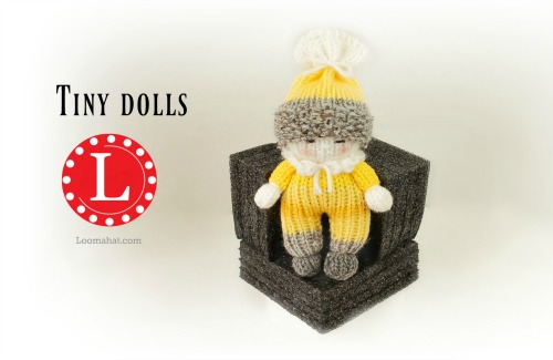 loom knit tiny dolls