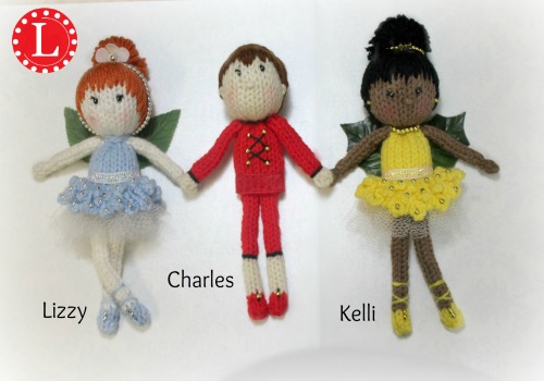 Loom knit ballerinas dolls