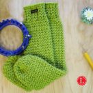 Loom Knit Tube Socks