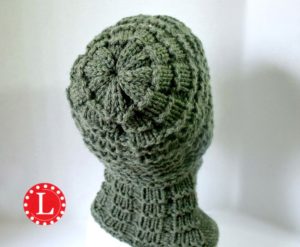 Loom knit brimless men's hat