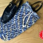 Loom Knit Drawstring Shoe Bag Pattern Video