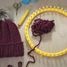 Loom Knit Easy Rib Stitch Hat