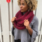 Oversized cowl Loom Knit