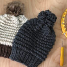 Loom Knit Garter Stitch Hat