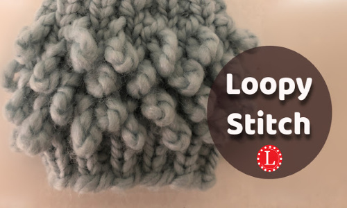 Loopy stitch on a knitting loom