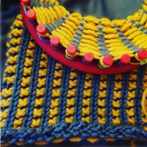 Loom Knit Basket Rib Stitch Pattern