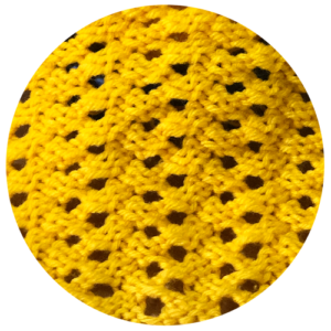 Zig-Zag Eyelet Reverse loom