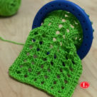 Little Arrowhead Lace Stitch Loom Knit