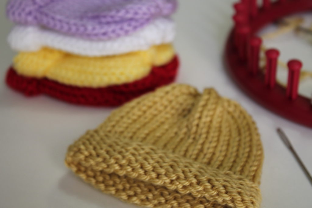 Loom Knit Newborn Hat