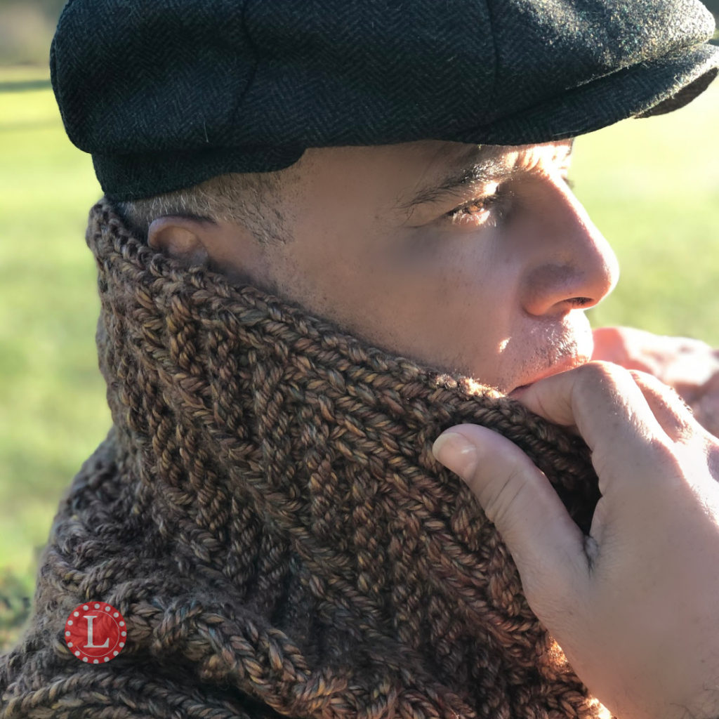 Loom Knit Cowl Men