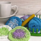 loom knit scrubby