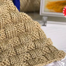 Loom Knit Puffy Basket Weave