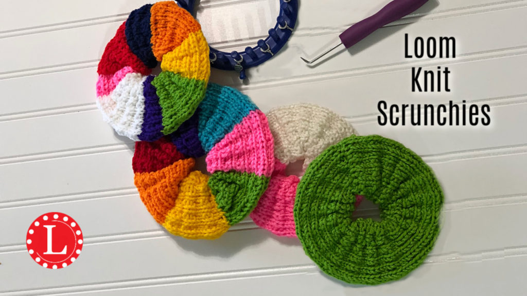 Loom Knit Scrunchies Scrunchy