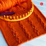 Single Eyelet Loom Knit Stitch Pattern
