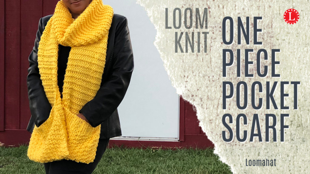 Loom Knit Pocket Scarf