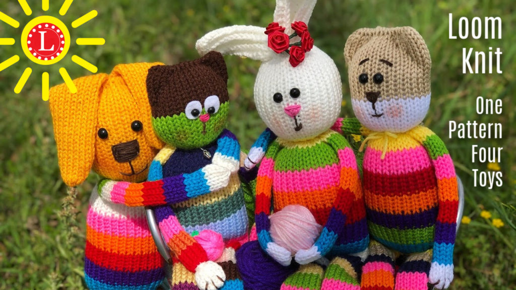 Loom knit scrappy pets