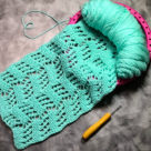 loom knit tilted blocks stitch