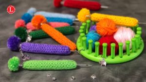 Loom Knit Hook Cover