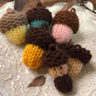 Loom Knit Tiny Acorn Doll
